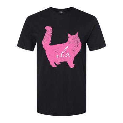 La Comma Lacomma La In A Cat Silhouette Softstyle CVC T-Shirt