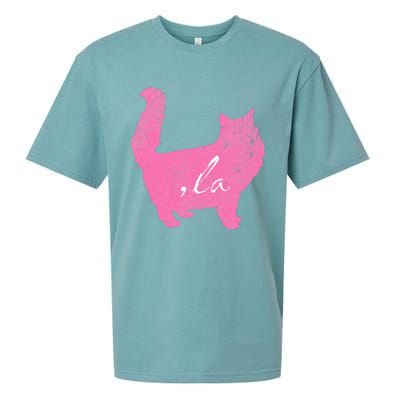 La Comma Lacomma La In A Cat Silhouette Sueded Cloud Jersey T-Shirt