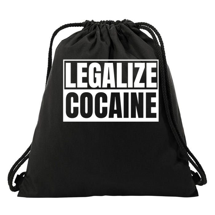 Legalize Cocaine Drawstring Bag