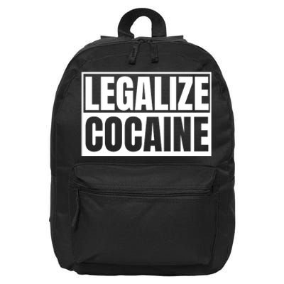 Legalize Cocaine 16 in Basic Backpack