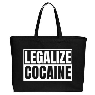 Legalize Cocaine Cotton Canvas Jumbo Tote