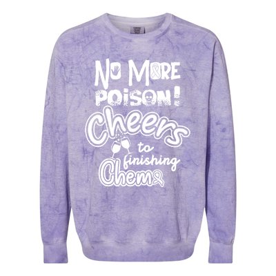 Last Chemogift Lymphoma Cancer Awareness Supporter Ribbon Gift Colorblast Crewneck Sweatshirt