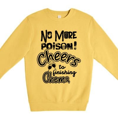 Last Chemogift Lymphoma Cancer Awareness Supporter Ribbon Gift Premium Crewneck Sweatshirt