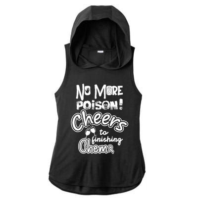 Last Chemogift Lymphoma Cancer Awareness Supporter Ribbon Gift Ladies PosiCharge Tri-Blend Wicking Draft Hoodie Tank