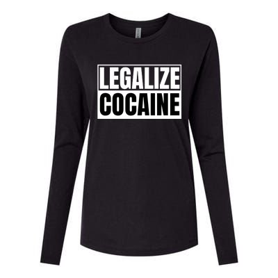 Legalize Cocaine Womens Cotton Relaxed Long Sleeve T-Shirt