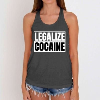 Legalize Cocaine Women's Knotted Racerback Tank