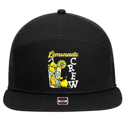 Lemonade Crew Lemonade Squad Lemon 7 Panel Mesh Trucker Snapback Hat