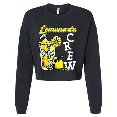 Lemonade Crew Lemonade Squad Lemon Cropped Pullover Crew