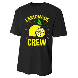 Lemonade Crew Lemon Lover Performance Sprint T-Shirt