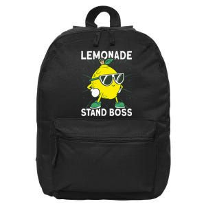 Lemonade Crew Lemonade Stand Boss 16 in Basic Backpack