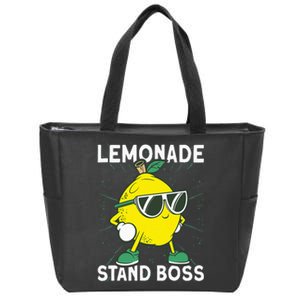 Lemonade Crew Lemonade Stand Boss Zip Tote Bag