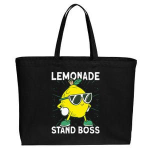 Lemonade Crew Lemonade Stand Boss Cotton Canvas Jumbo Tote