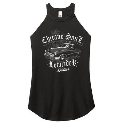 Lowrider Chicano Low Mexican Los Angeles Latina Rider Cholo Women's Perfect Tri Rocker Tank