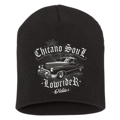 Lowrider Chicano Low Mexican Los Angeles Latina Rider Cholo Short Acrylic Beanie