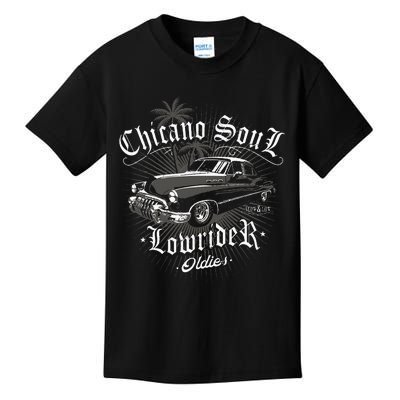 Lowrider Chicano Low Mexican Los Angeles Latina Rider Cholo Kids T-Shirt