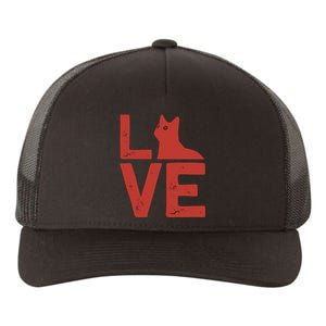 Love Cat Yupoong Adult 5-Panel Trucker Hat