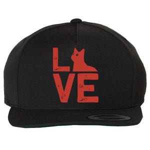 Love Cat Wool Snapback Cap