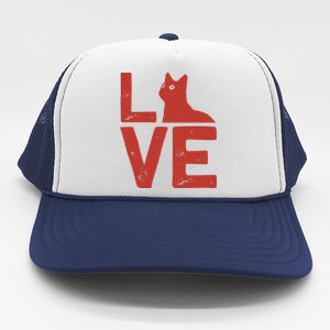 Love Cat Trucker Hat