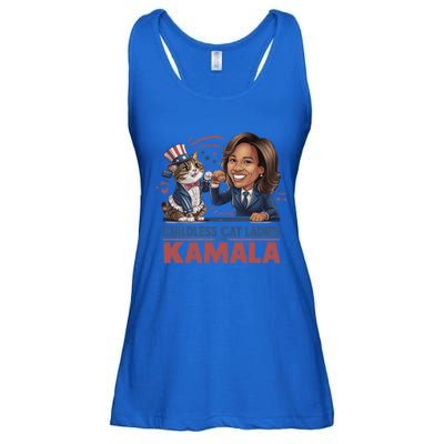 Less Cat Ladies For Kamala Gift Ladies Essential Flowy Tank