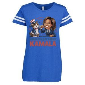 Less Cat Ladies For Kamala Gift Enza Ladies Jersey Football T-Shirt