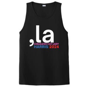  La Cat Ladies For Kamala Funny Cat 2024 President Kamalaharris PosiCharge Competitor Tank