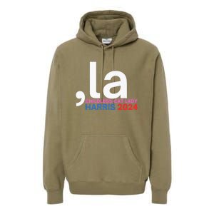  La Cat Ladies For Kamala Funny Cat 2024 President Kamalaharris Premium Hoodie