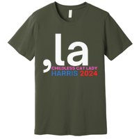  La Cat Ladies For Kamala Funny Cat 2024 President Kamalaharris Premium T-Shirt