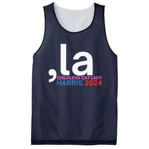  La Cat Ladies For Kamala Funny Cat 2024 President Kamalaharris Mesh Reversible Basketball Jersey Tank