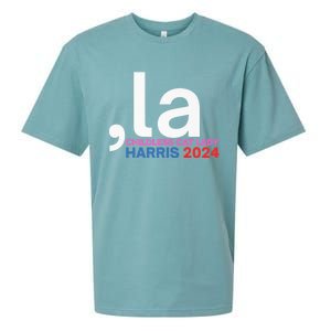  La Cat Ladies For Kamala Funny Cat 2024 President Kamalaharris Sueded Cloud Jersey T-Shirt