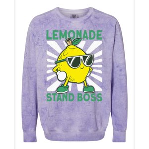 Lemonade Crew Lemonade Stand Boss Colorblast Crewneck Sweatshirt