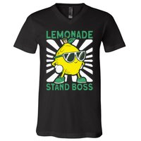 Lemonade Crew Lemonade Stand Boss V-Neck T-Shirt