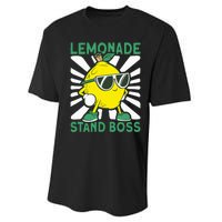 Lemonade Crew Lemonade Stand Boss Performance Sprint T-Shirt