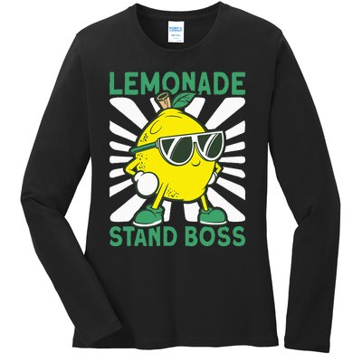 Lemonade Crew Lemonade Stand Boss Ladies Long Sleeve Shirt