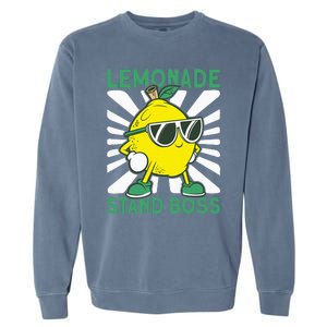 Lemonade Crew Lemonade Stand Boss Garment-Dyed Sweatshirt