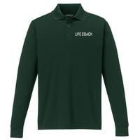 Life Coach Performance Long Sleeve Polo