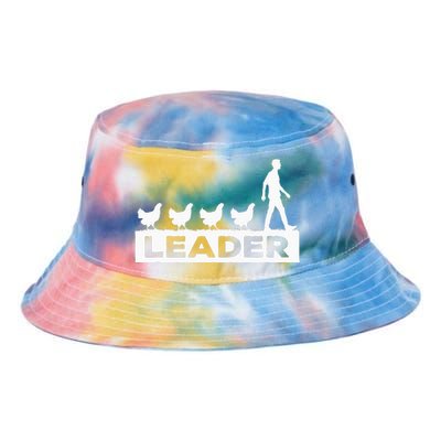 Leader Chicken Leading Chicken Owner Chicken Leadership Tie Dye Newport Bucket Hat