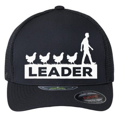 Leader Chicken Leading Chicken Owner Chicken Leadership Flexfit Unipanel Trucker Cap