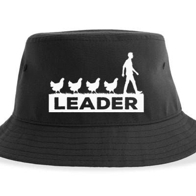 Leader Chicken Leading Chicken Owner Chicken Leadership Sustainable Bucket Hat