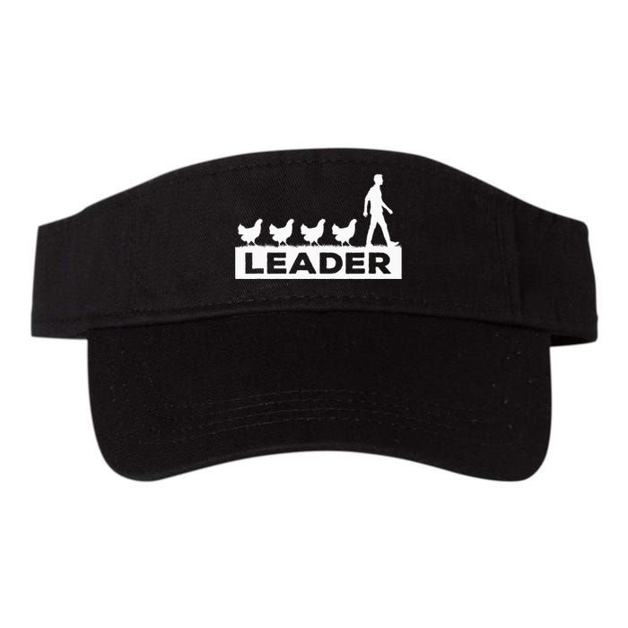 Leader Chicken Leading Chicken Owner Chicken Leadership Valucap Bio-Washed Visor