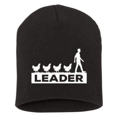 Leader Chicken Leading Chicken Owner Chicken Leadership Short Acrylic Beanie