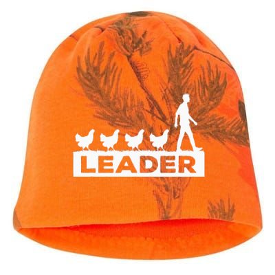 Leader Chicken Leading Chicken Owner Chicken Leadership Kati - Camo Knit Beanie