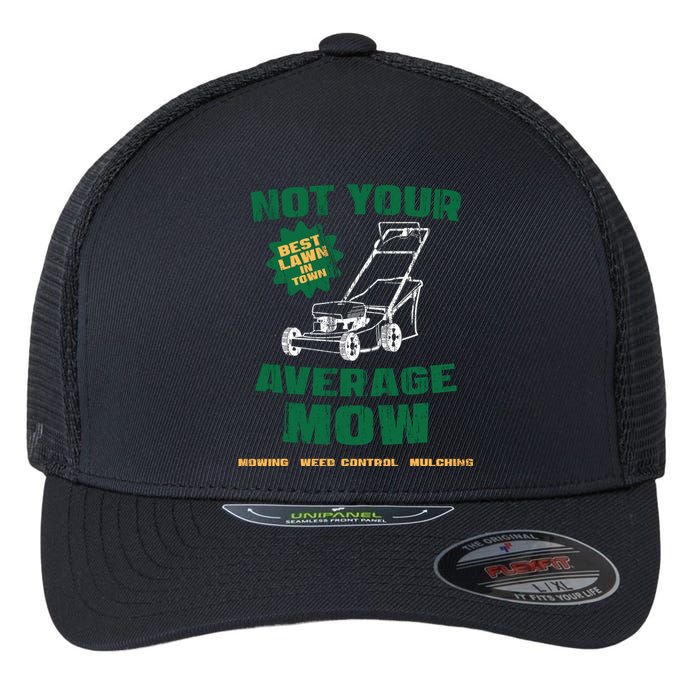 Lawn Care Landscaping Lawn Mower Funny Halloween Flexfit Unipanel Trucker Cap