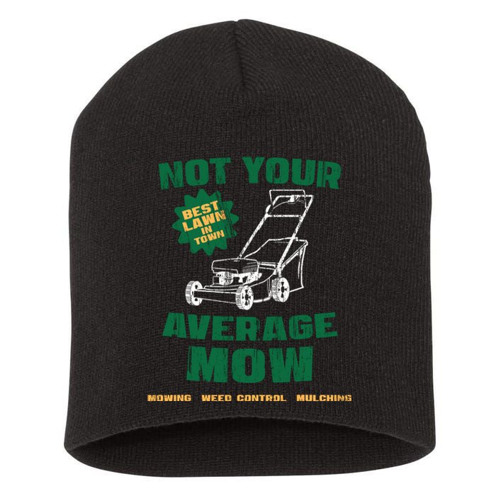 Lawn Care Landscaping Lawn Mower Funny Halloween Short Acrylic Beanie