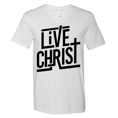Live Christ V-Neck T-Shirt