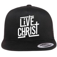 Live Christ Flat Bill Trucker Hat