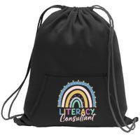 Literacy Consultant Literacy Teacher Sweatshirt Cinch Pack Bag