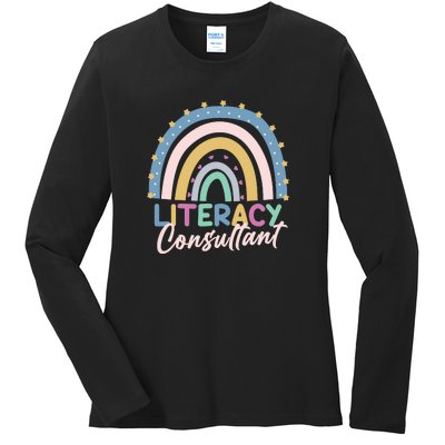 Literacy Consultant Literacy Teacher Ladies Long Sleeve Shirt