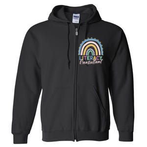 Literacy Consultant Literacy Teacher Full Zip Hoodie