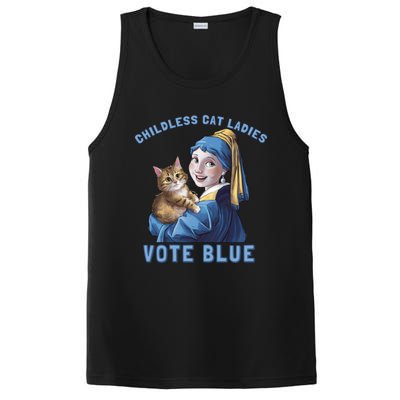 Less Cat Ladies Vote Blue With A Pearl Cute Gift PosiCharge Competitor Tank