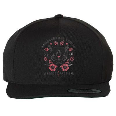 Less Cat Ladies Gift Wool Snapback Cap